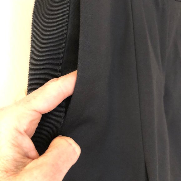 HM Studio A/W 2014 Black Tuxedo Pleat Pants Ribbon Stripe Tapered Relaxed 2 NEW - Picture 6 of 11